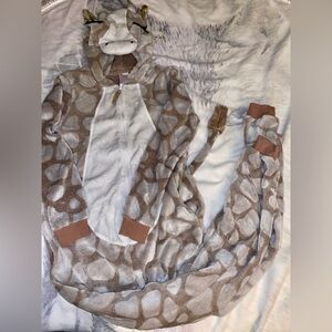 Giraffe Onesies Plush PJ’s union suit pajamas - Women’s size XS